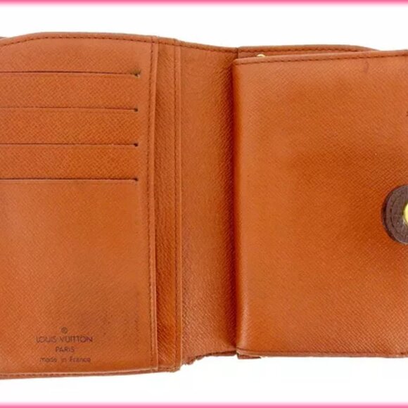 Louis Vuitton Wallet Purse Coin purse Monogram Brown Woman Authentic Used Y517 - Picture 4 of 5